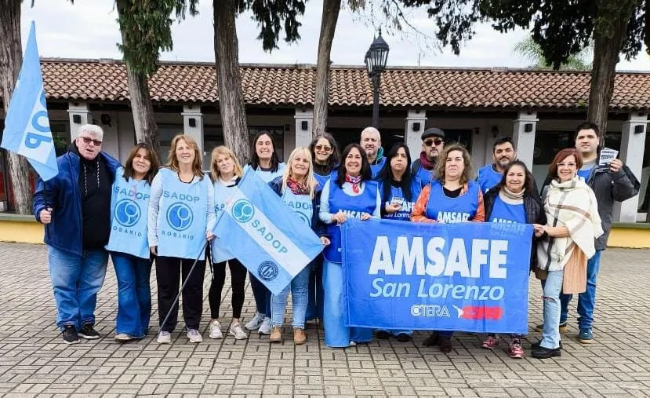 Mil clases públicas en San Lorenzo: docentes reclaman reapertura de paritarias