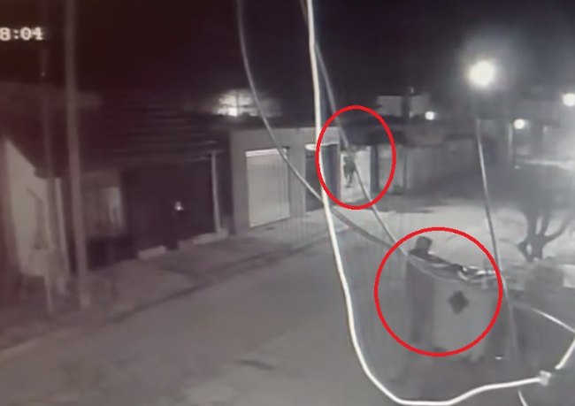 Robo en Fray Luis Beltrán: captado por cámaras de seguridad