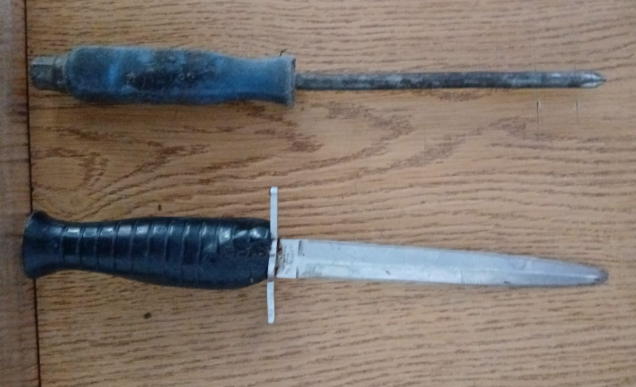 Puerto General San Martín: un joven agresivo y alterado fue detenido con un arma blanca 