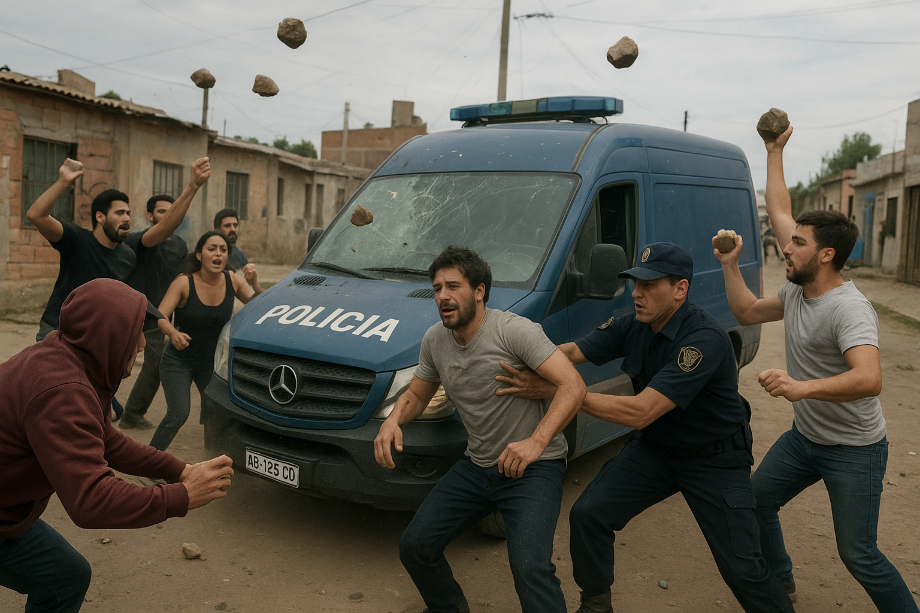 Dos hombres fueron aprehendidos tras agredir a un menor y enfrentarse con la policía en San Lorenzo