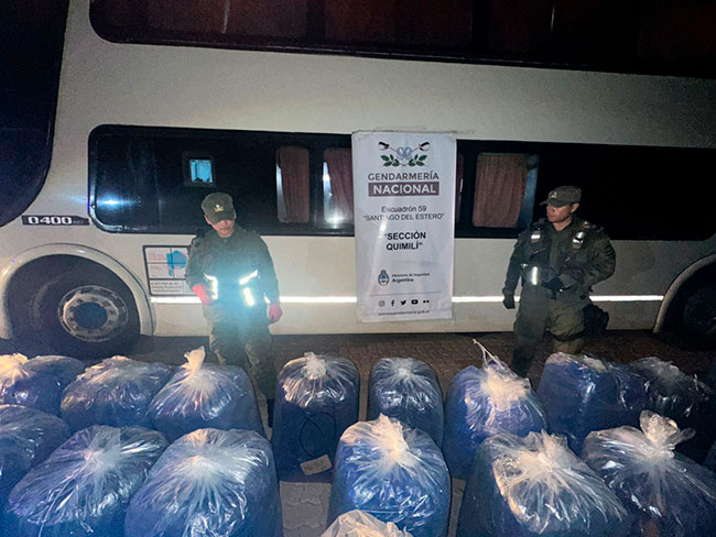 Transportaban hojas de coca en un “tour de compras”