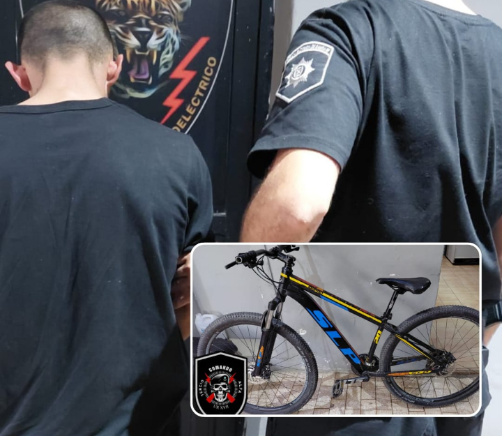 San Lorenzo: Demoran a un hombre que circulaba en una bicicleta de dudosa procedencia