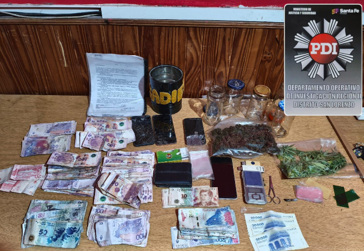 Microtráfico: detuvieron en San Lorenzo a un joven que ofrecía droga a través de redes sociales