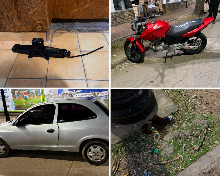 Tres detenidos tras una violenta pelea en pleno centro de San Lorenzo: secuestraron un cuchillo y un gato hidráulico