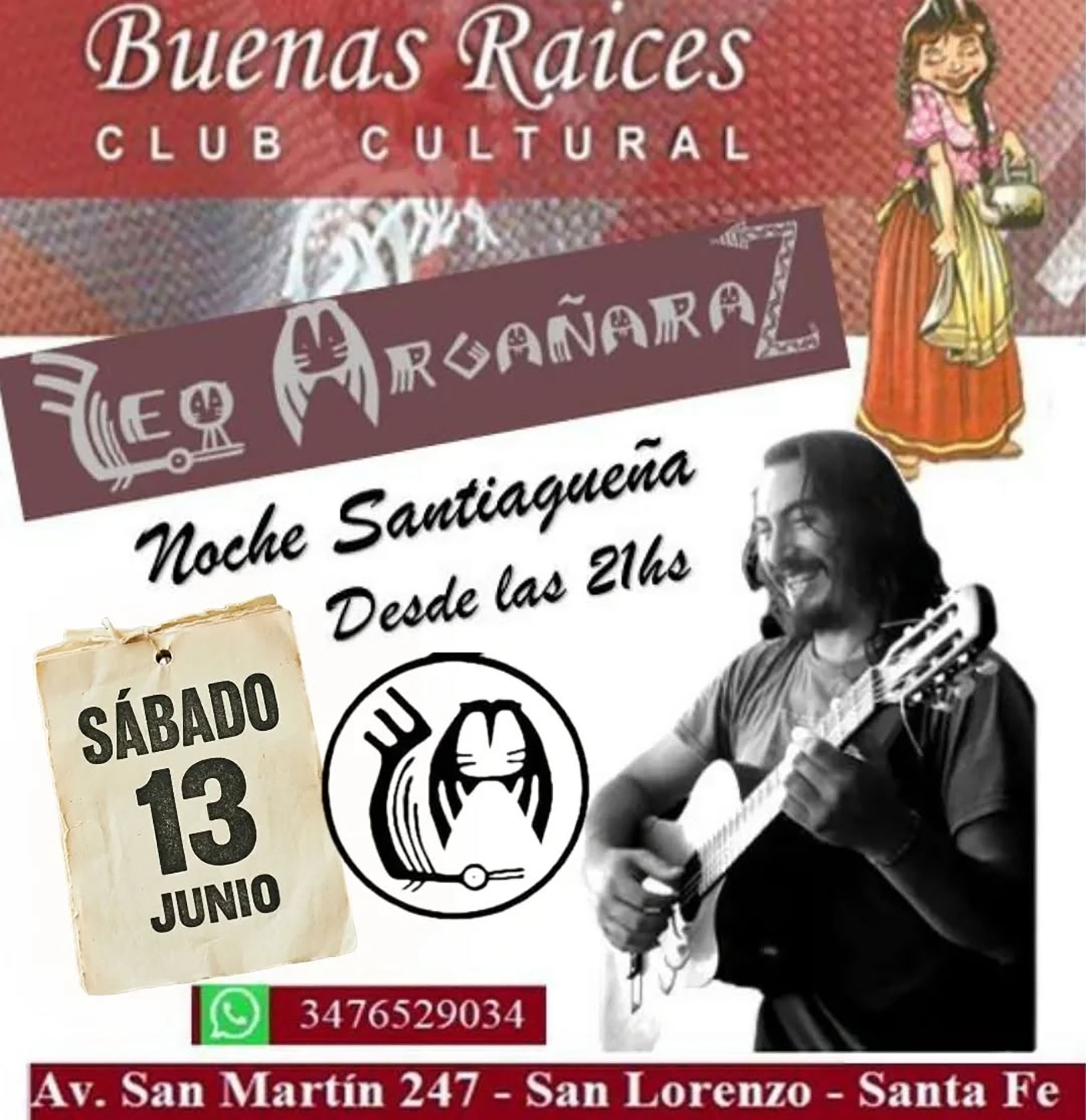 Buenas Raíces recibe a Leo Argañaraz