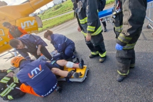 Rescate en la autopista Rosario-Santa Fe: liberaron a un camionero atrapado tras un grave choque