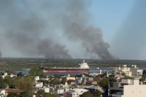 Humo de las islas: San Lorenzo apunta a la inacción de Entre Ríos por la reaparición de incendios