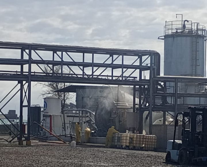 Tras alarma por nube tóxica en Albardón Bio, se descartaron riesgos y controlaron la situación