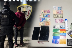 Intentó esconder una mochila detrás de un contenedor y terminó detenido por un robo en Capitán Bermúdez