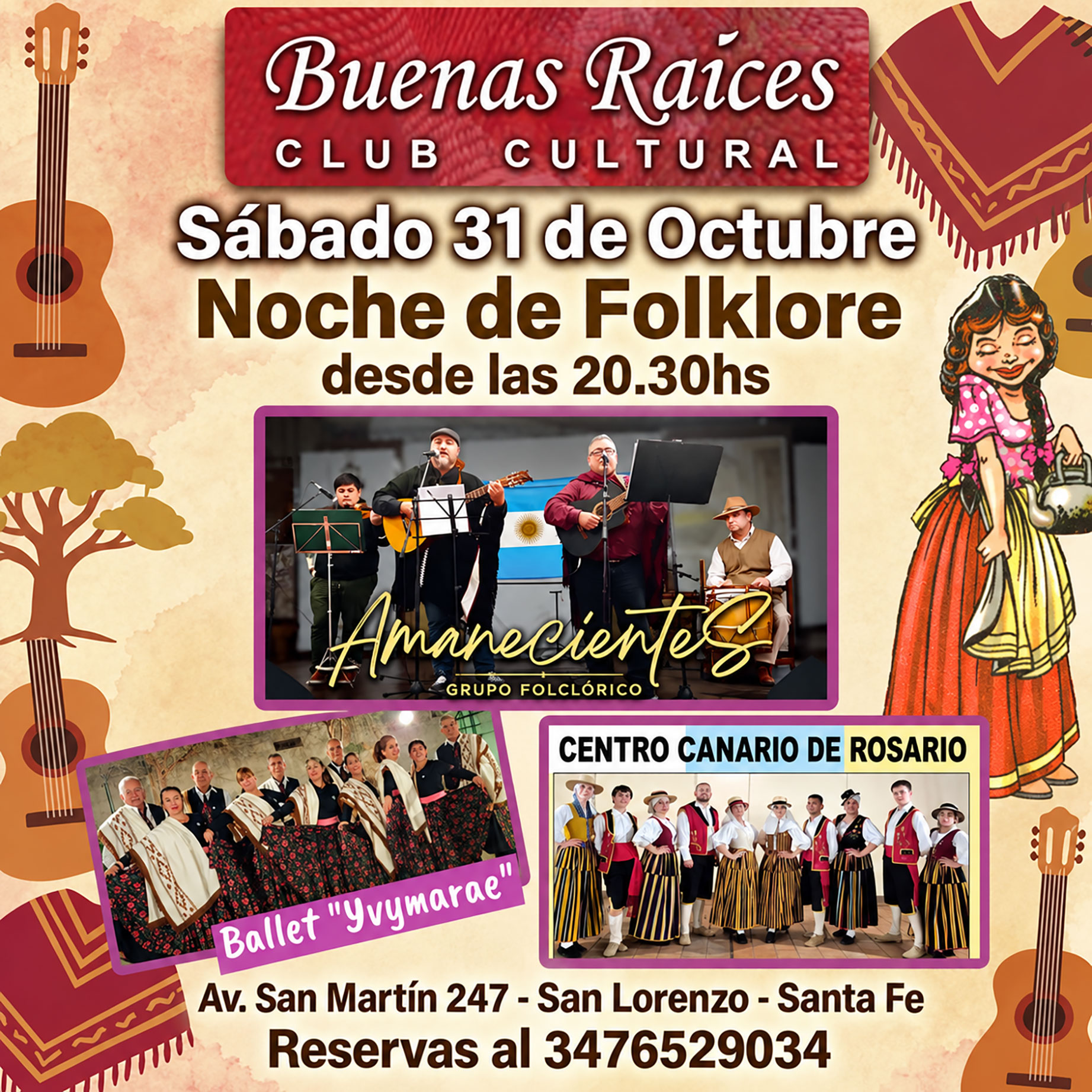 Buenas Raíces cerrará el mes de la Hispanidad con música y danzas